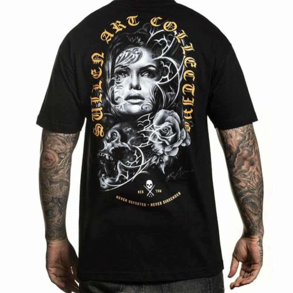 Sullen Clothing Chapel Tee Sz M Yz Asencio Tattoos